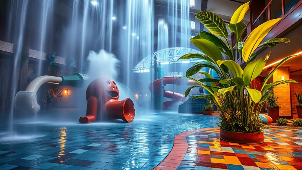 indoor water park humidity