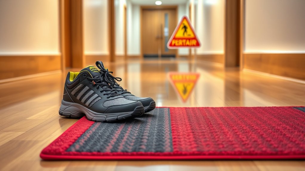 prevent slips with proper footwear