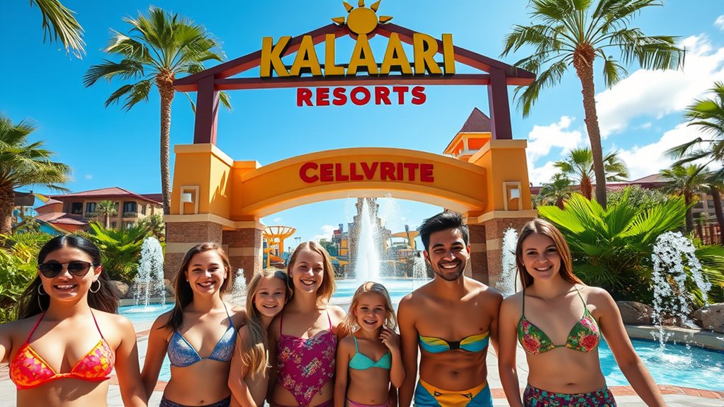 resort check in waterpark access