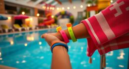 resort wristbands towels quiet