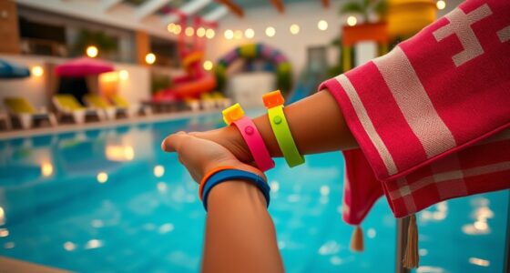 resort wristbands towels quiet