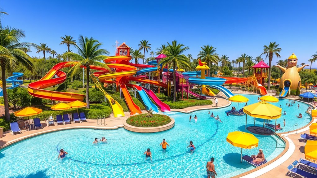 themed zones offer family fun