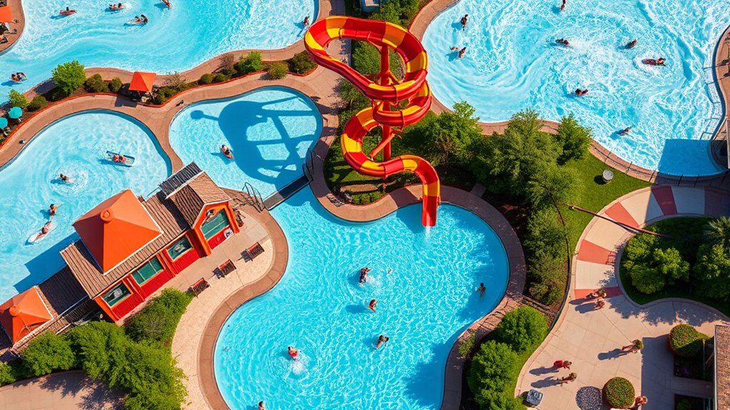 vibrant water park attractions