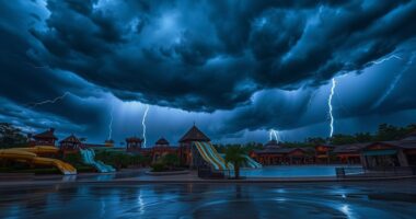 water park lightning closures