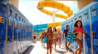 water park locker options