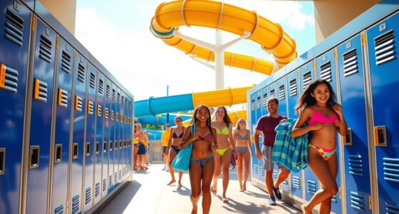 water park locker options