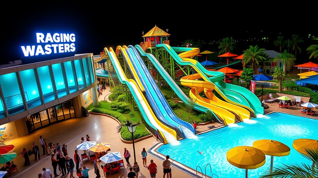 water park slide lineup