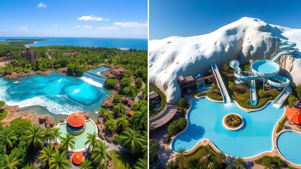 water park theme differences