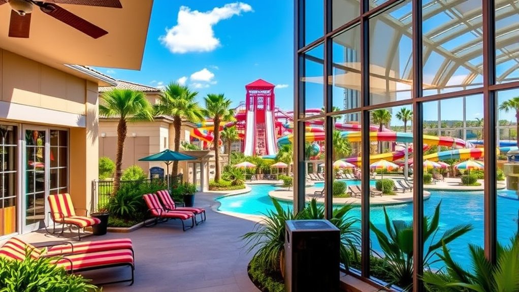 waterpark access room options