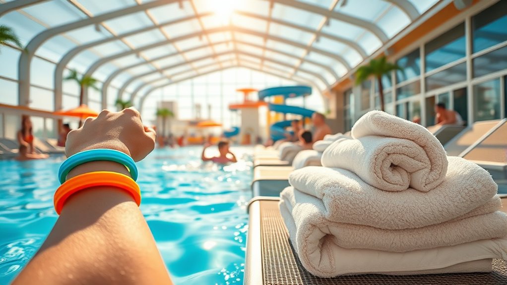 wristbands towels quiet hours