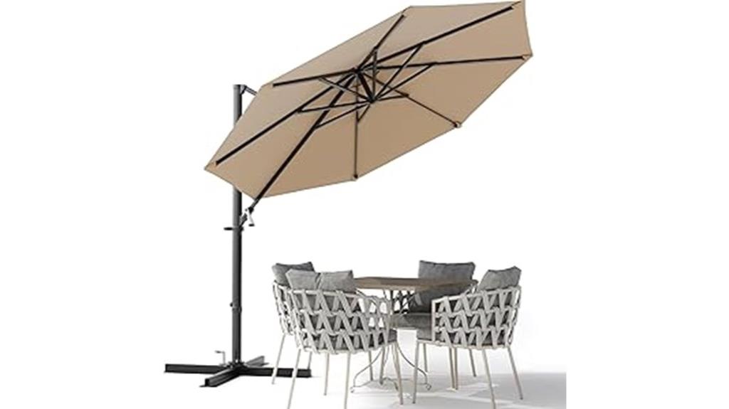 10ft cantilever patio umbrella