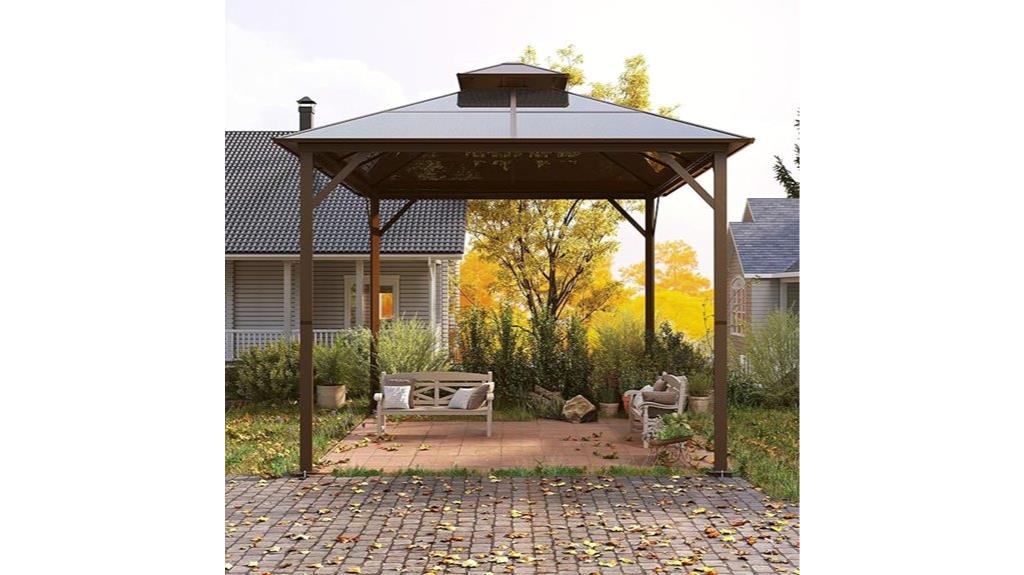 10x10 polycarbonate gazebo