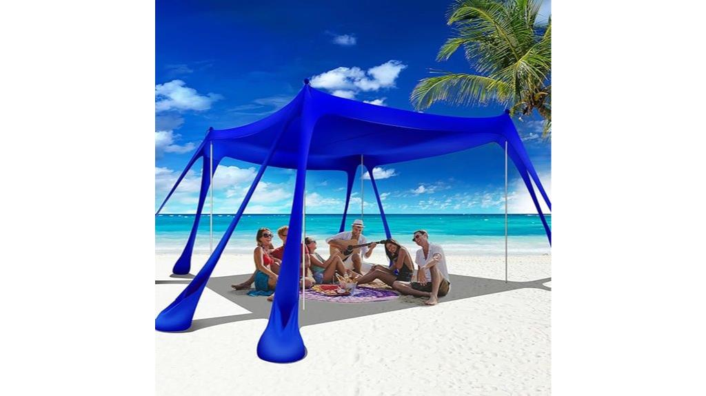 10x10ft beach sun shelter