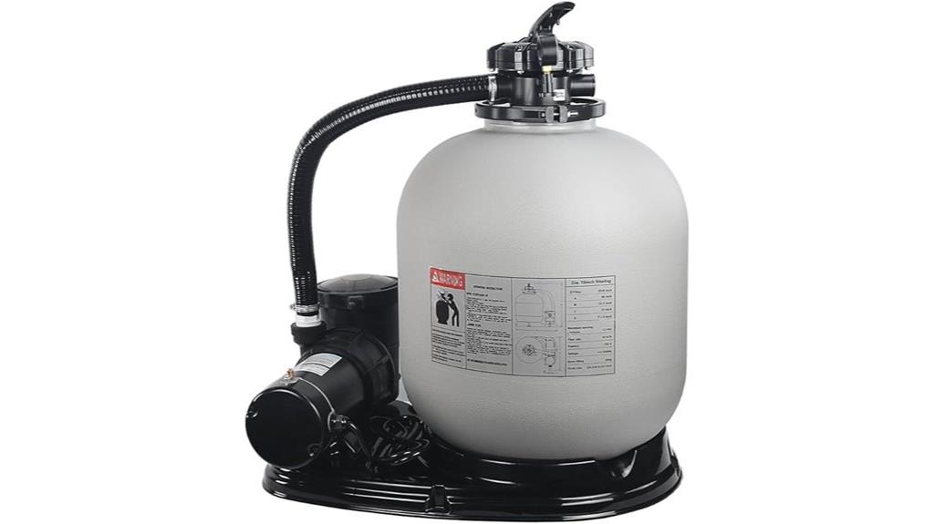 19 inch sand filter pool