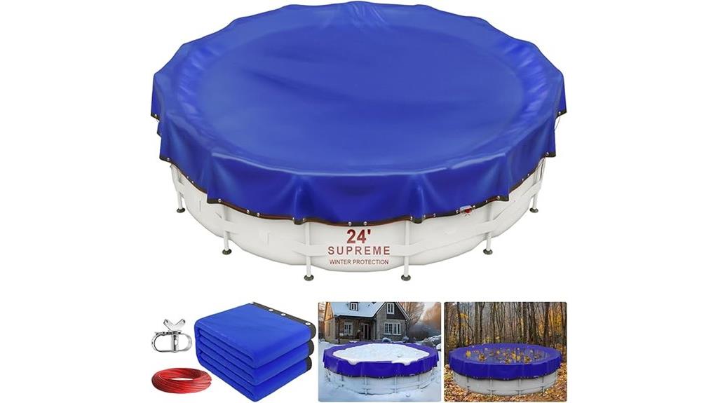 24 foot round winter pool cover