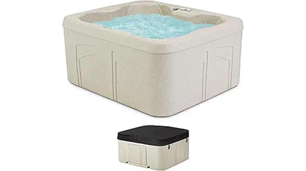4 person hot tub features