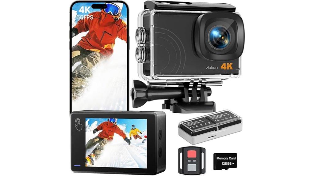 4k 60fps waterproof camera