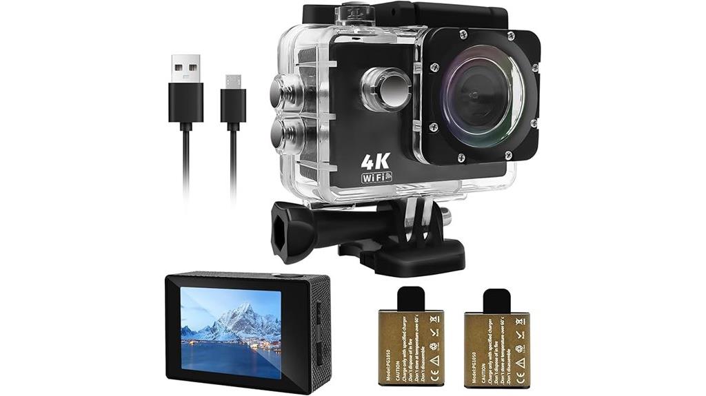 4k action camera batteries