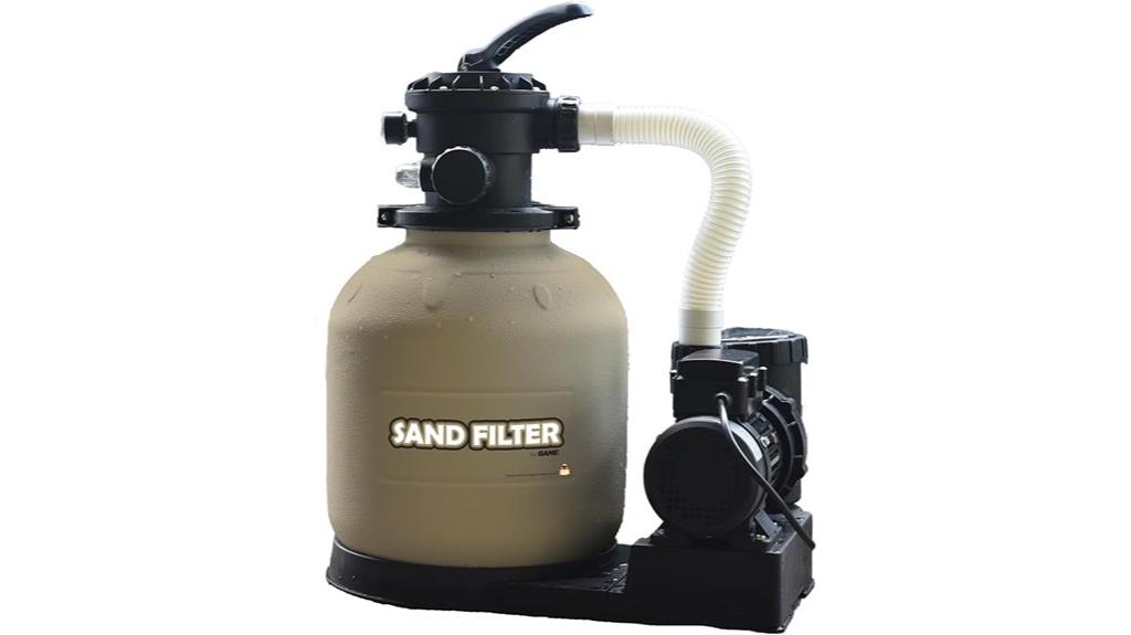 above ground pool sand filter
