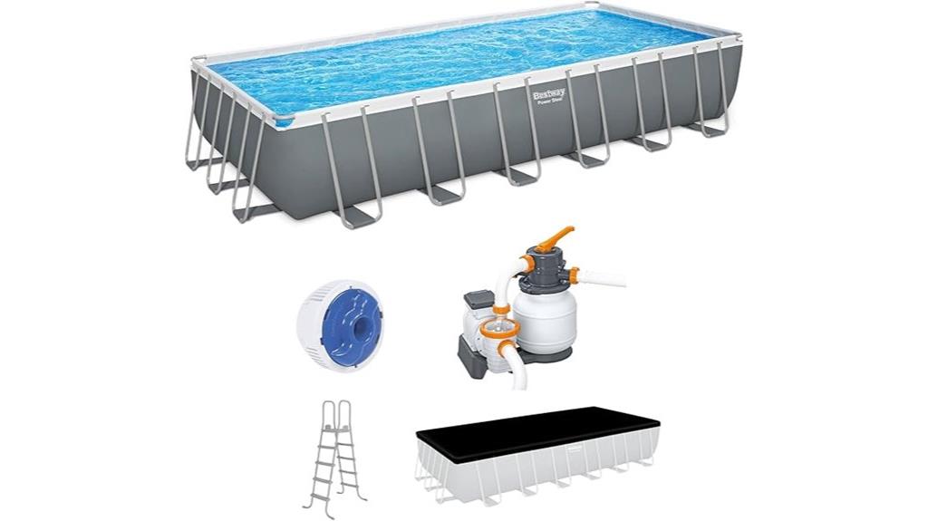 above ground pool set