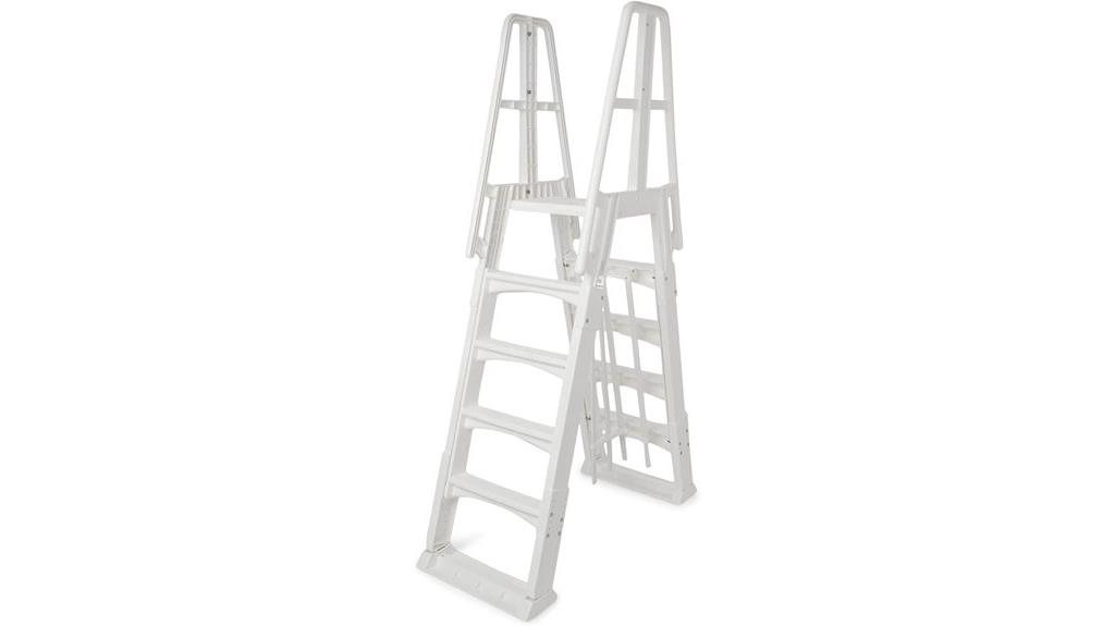 adjustable above ground pool ladder