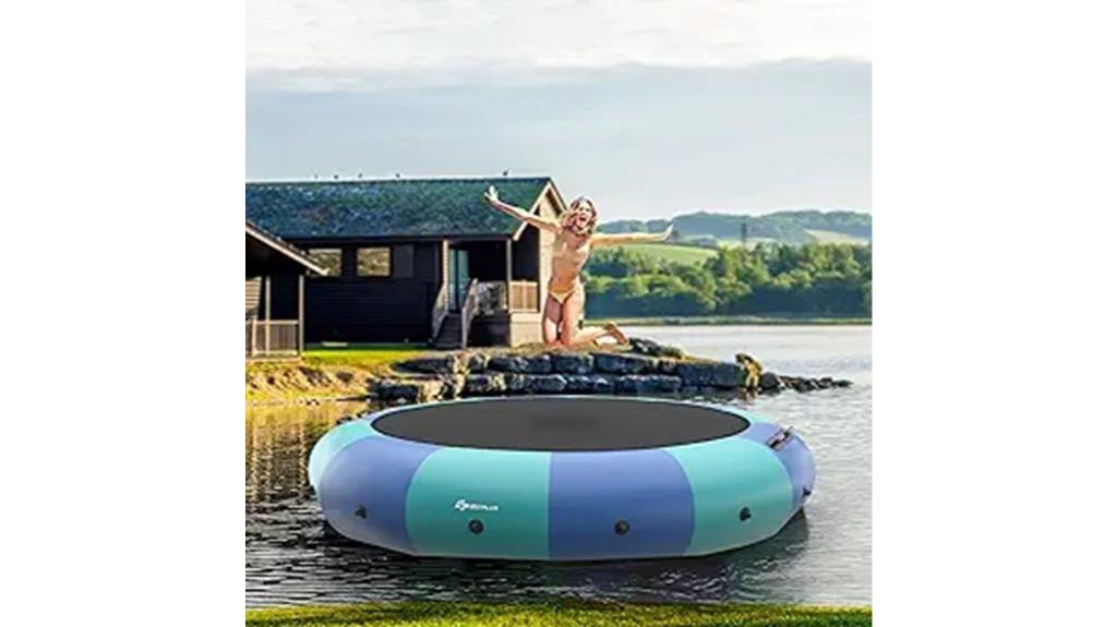 adjustable inflatable water trampolines