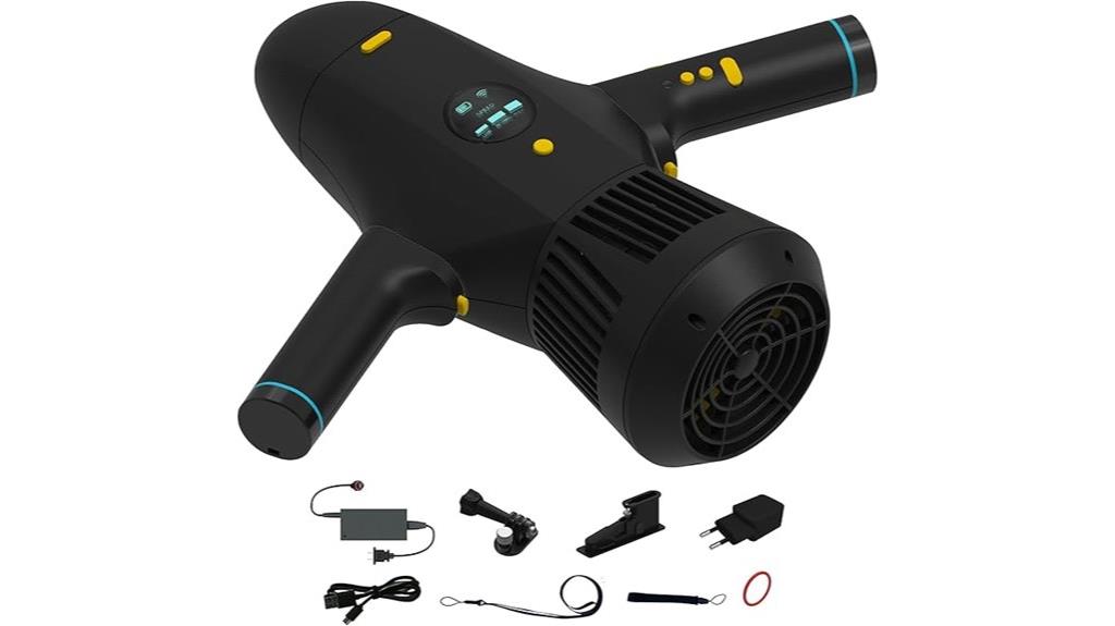 adjustable speed underwater scooter