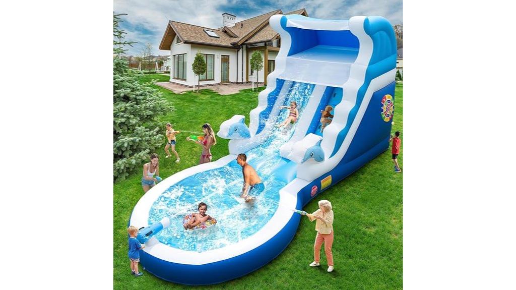 adult and kid water slide