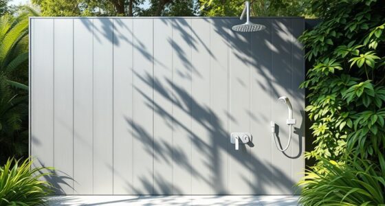 aluminum privacy shower screens