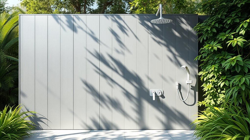 aluminum privacy shower screens