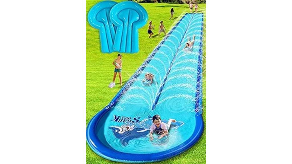 backyard water slip slide