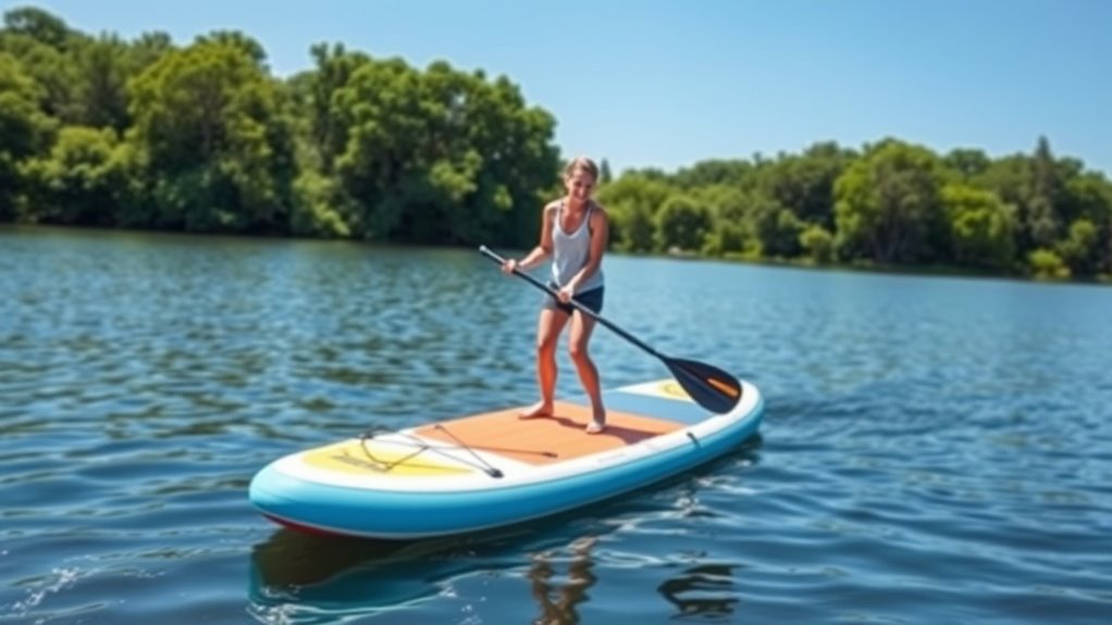 beginner friendly stable inflatable paddle boards