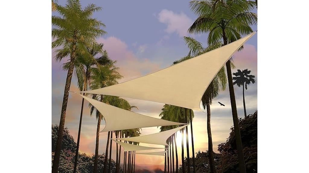 beige 12x12 triangle shade