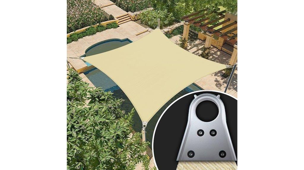 beige rectangle uv shade