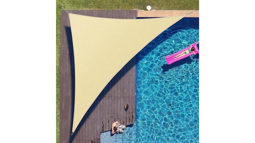 beige square sun shade