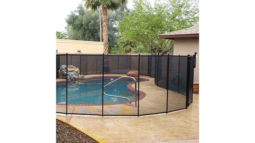 black 4ft x 108ft fence