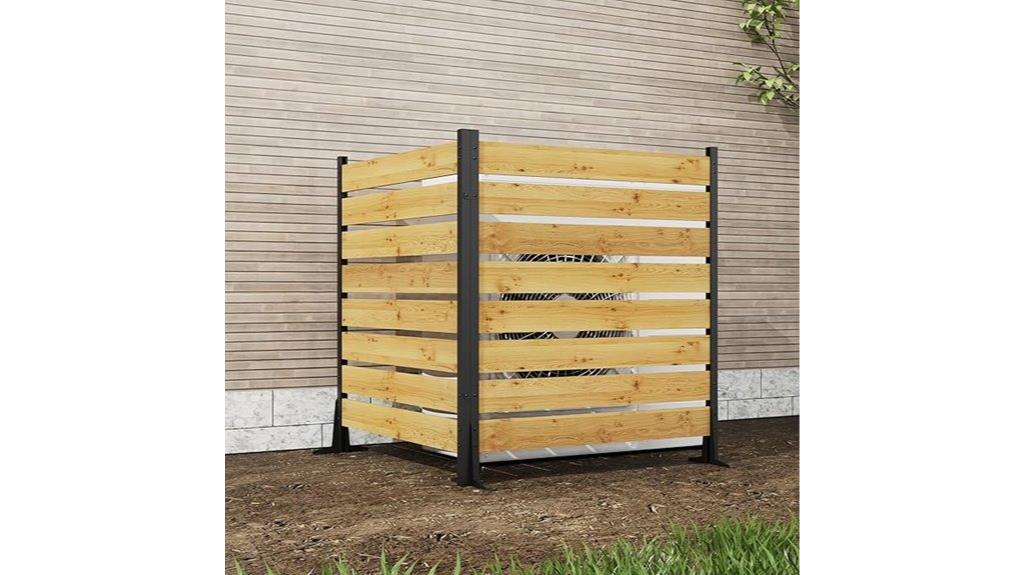 cedar two panel privacy screen