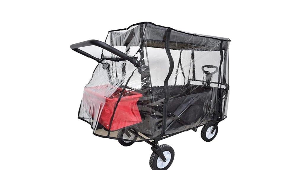 clear plastic wagon rain cover