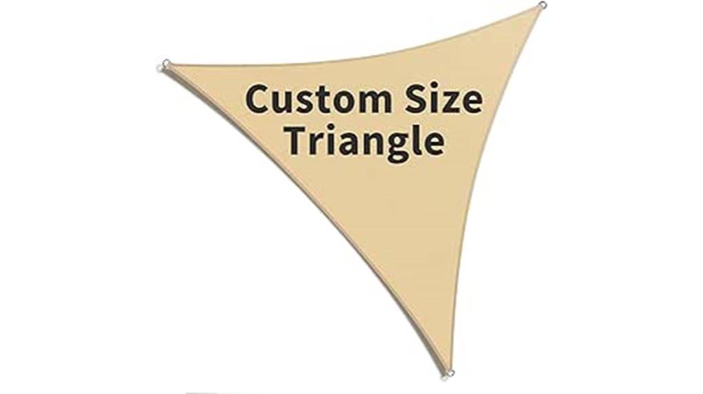 custom triangle sun shade
