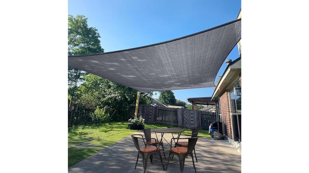 dark grey rectangular sunshade