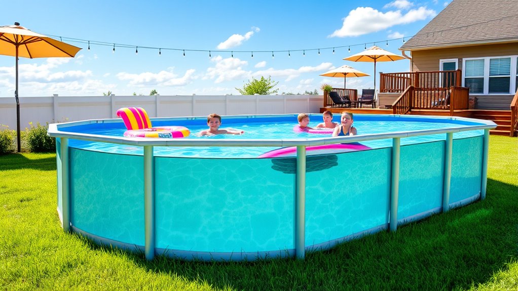 deep 52 inch wall pools