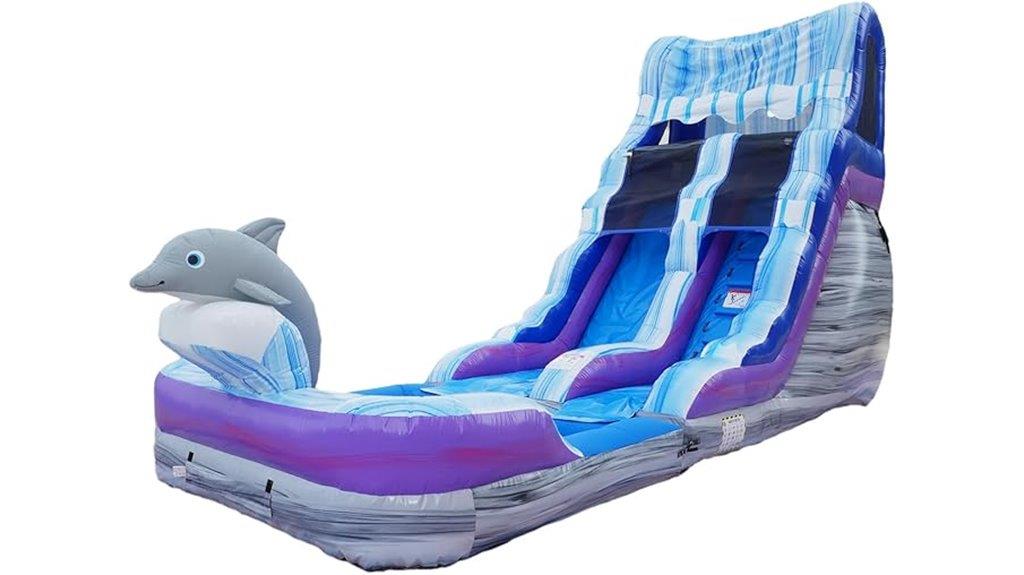 dolphin water slide pool