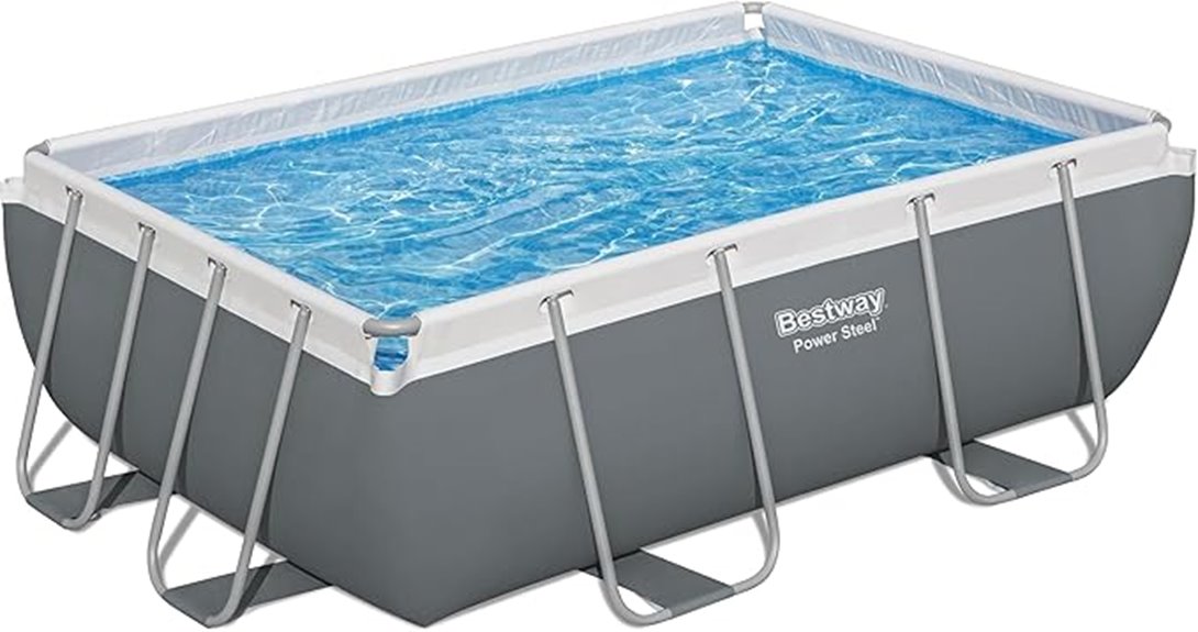 durable steel pool set