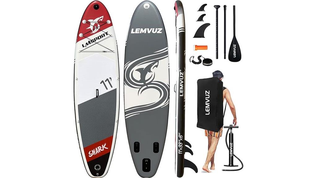 eleven foot inflatable paddleboard