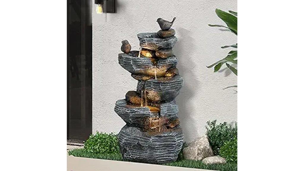 five tier led fountain