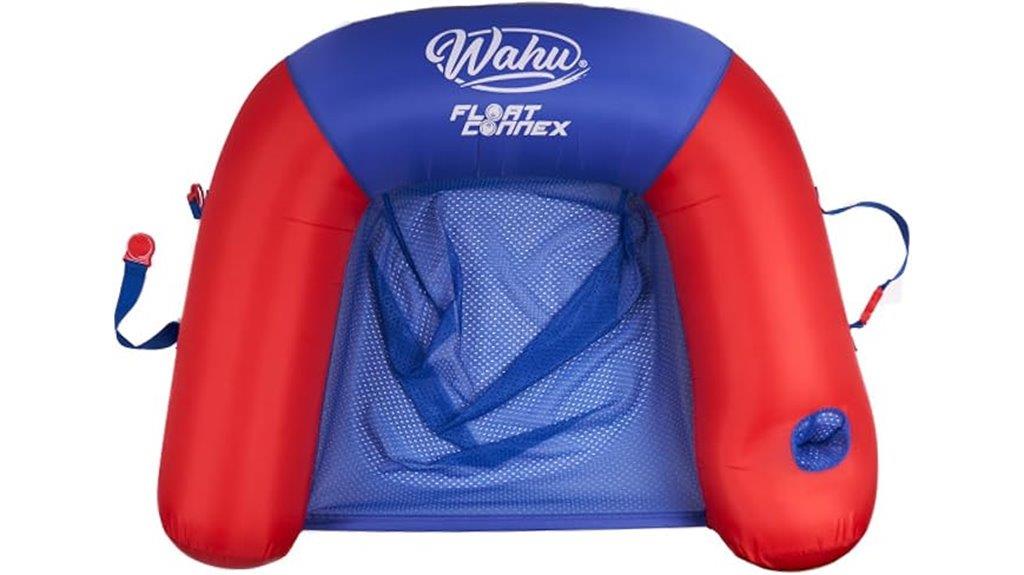 floating pool seat with accessories