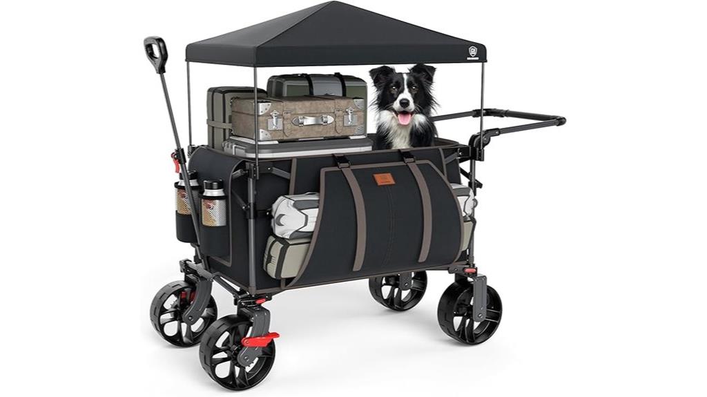 foldable wagon with canopy