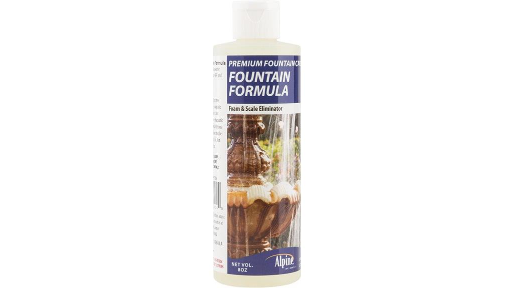 fountain cleaner and scale eliminator