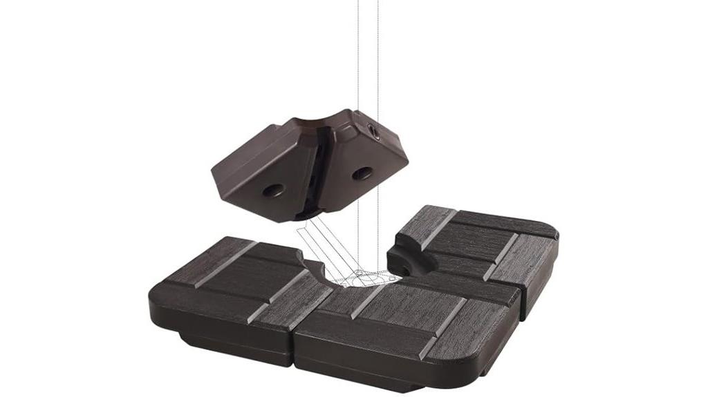 four piece patio umbrella base