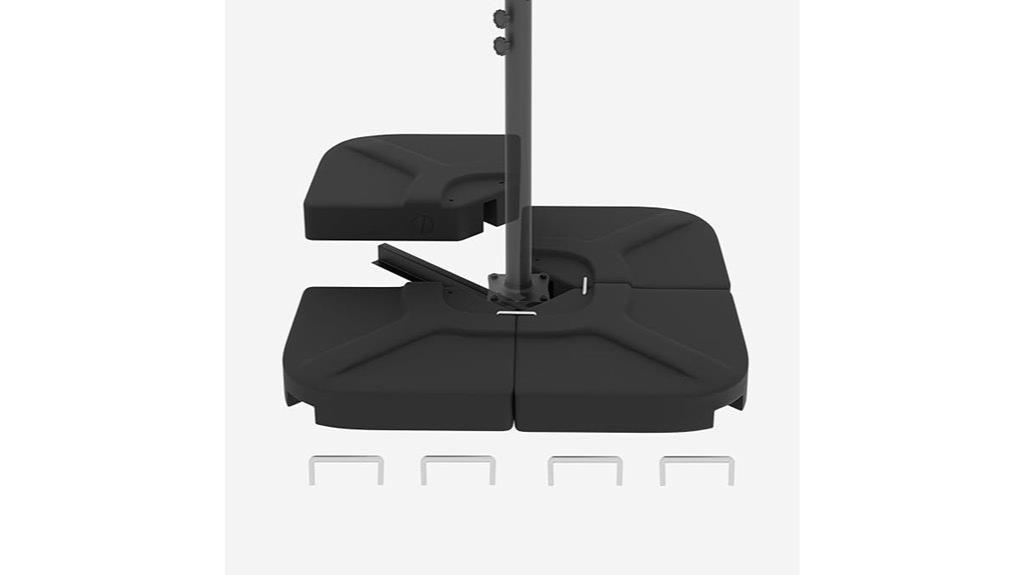 four piece patio umbrella base